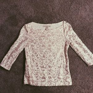 White gold and silver top